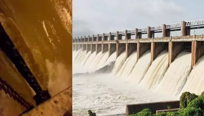 Thungabhadra Dam: తుంగభద్ర ప్రాజెక్ట్కు మొదటి స్టాప్లాక్ గేట్ బిగింపు విజయవంతం Thungabhadra Dam: తుంగభద్ర ప్రాజెక్ట్కు మొదటి స్టాప్లాక్ గేట్ బిగింపు విజయవంతం