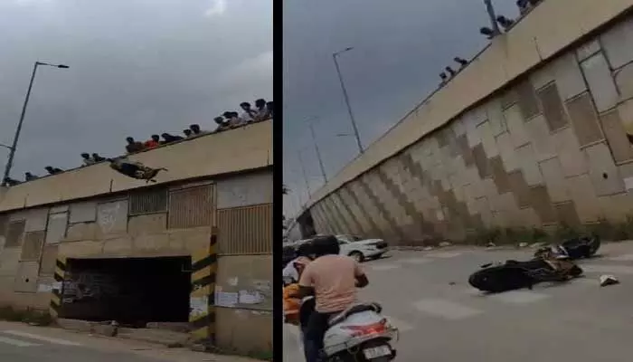 Viral Video:స్టంట్స్ చేసిన యువకుడు..బైక్ ను తుక్కుతుక్కు చేసిన స్థానికులు! Viral Video:స్టంట్స్ చేసిన యువకుడు..బైక్ ను తుక్కుతుక్కు చేసిన స్థానికులు!