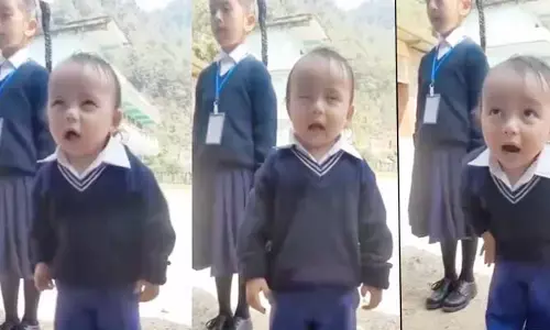 Viral Video: జాతీయ గీతాన్ని క్యూట్‌గా పాడిన బుడ్డోడు.. నెట్టింట ఆకట్టుకుంటోన్న వీడియో