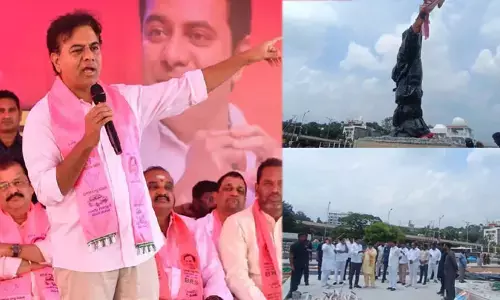 Rajiv Gandhi : రాజీవ్ గాంధీ విగ్రహాన్ని సకల మర్యాదలతో తొలగిస్తాం : కేటీఆర్ సంచలన కామెంట్స్