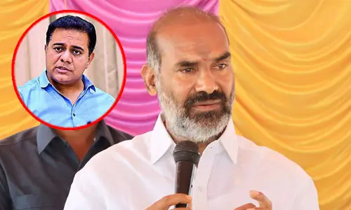 TG News : కేటీఆర్ అహంకారం తగ్గించుకోక పోతే ఈసారి ఇంటికే : ప్రభుత్వ విప్ ఆది శ్రీనివాస్