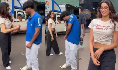 Janhvi Kapoor: అభిమానికి రాఖీ కట్టిన ఎన్టీఆర్ హీరోయిన్.. వైరల్ అవుతున్న వీడియో