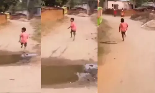 VIRAL VIDEO: ఫస్ట్ టైమ్ డ్రోన్‌ను చూసిన బుడ్డోడు.. నెట్టింట ఆకట్టుకుంటున్న క్యూట్ వీడియో