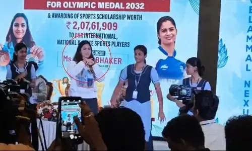స్కూల్ లో డ్యాన్స్తో అదరగొట్టిన.. ఒలింపిక్ పతక విజేత మనుభాకర్