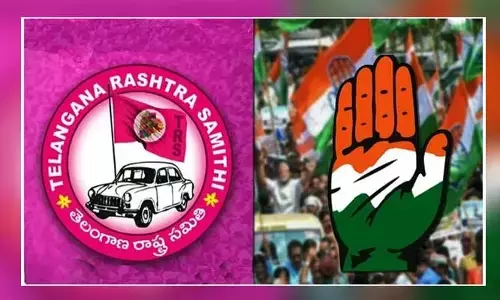 T Congress Tweet: పదేళ్లు అన్ని విధాల మోసం చేసి ఇప్పుడు ధర్నాలా?