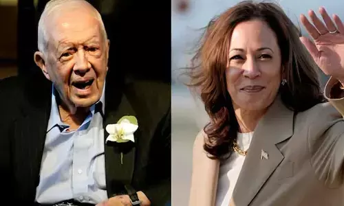 Jimmy Carter : కమలా హరీస్ కు వోట్ వేయడానికి ఆత్రుతతో ఎదురుస్తున్న.. 99 ఏళ్ల US మాజీ అధ్యక్షుడు