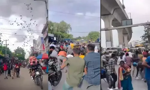 Viral Video : లైకుల కోసం పిచ్చి చేష్టలు! ట్రాఫిక్‌లో డబ్బులు విసురుతూ యూట్యూబర్‌ హల్‌చల్‌