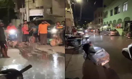 Viral Video: హైదరాబాద్‌లో ప్రకృతి వింత.. ఆరు ఫీట్ల పరిధిలో జోరు వర్షం