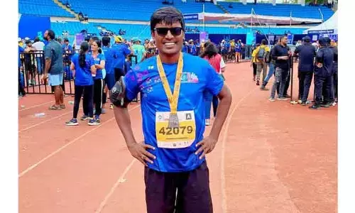 దేశంలోనే రెండో అతిపెద్ద మారతాన్ లో గెలుపొందిన నల్గొండ వాసి