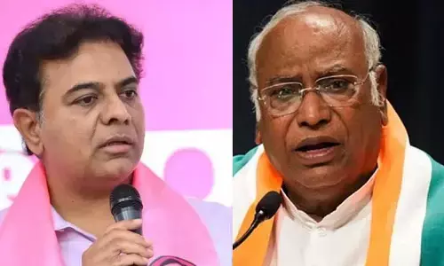 రేవంత్‌కు మీరన్నా చెప్పండి.. ఏఐసీసీ చీఫ్‌ ఖర్గేకు కేటీఆర్‌ లేఖ