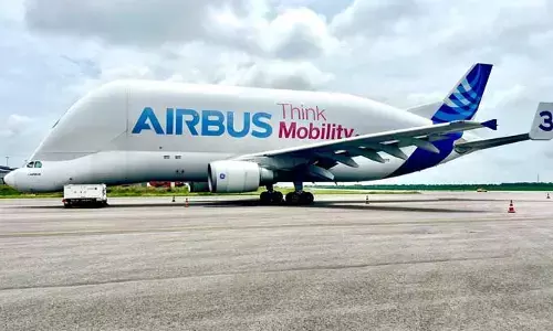Airbus Beluga: హైదరాబాద్ లో ల్యాండైన.. ప్రపంచంలోనే అతిపెద్ద కార్గో విమానం!