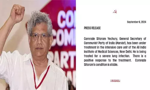నిలకడగా.. సీతారం ఏచూరి ఆరోగ్యం!