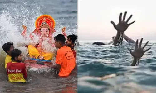 వినాయక విగ్రహాల నిమజ్జనంలో అపశృతి.. ముగ్గురు యువకులు గల్లంతు