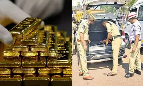 నగర శివారులో నాలుగు కిలోల బంగారం పట్టివేత