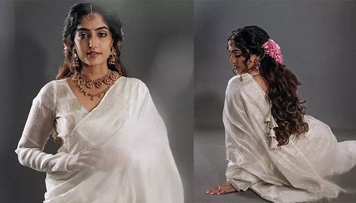 Gorgeous Reba Monica John Saree Clicks Goes Viral On Internet Gorgeous Reba Monica John Saree Clicks Goes Viral On Internet