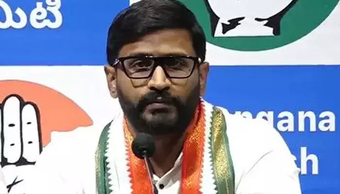 హరీష్ రావుకు ఎమ్మెల్సీ బల్మూరి వెంకట్ కౌంటర్ హరీష్ రావుకు ఎమ్మెల్సీ బల్మూరి వెంకట్ కౌంటర్