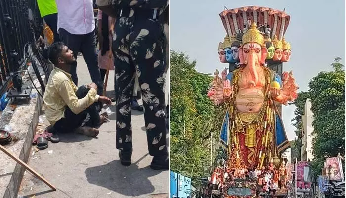 ఖైరతాబాద్ గణేషుని శోభయాత్రలో దొంగల హల్చల్ ఖైరతాబాద్ గణేషుని శోభయాత్రలో దొంగల హల్చల్