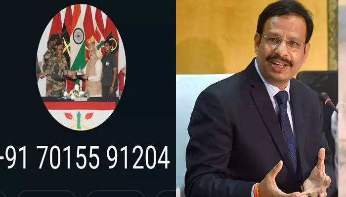 Cyber: బీ అలర్ట్..! ఆర్మీ అధికారులమంటూ వాట్సాప్ కాల్.. వీసీ సజ్జనార్ ట్వీట్ Cyber: బీ అలర్ట్..! ఆర్మీ అధికారులమంటూ వాట్సాప్ కాల్.. వీసీ సజ్జనార్ ట్వీట్