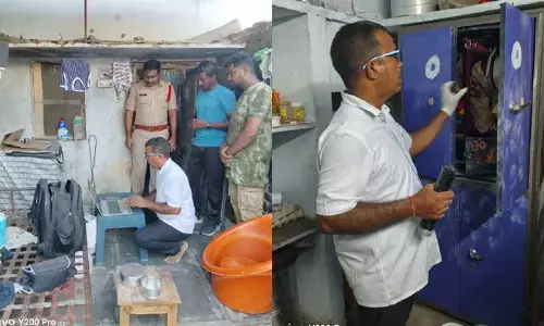 దొంగల హల్‌చల్..బైక్ మెకానిక్ షాప్‌లో దొంగతనం