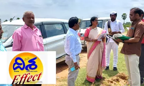 దిశ ఎఫెక్ట్...మోదుగులకుంట కబ్జాపై స్పందించిన అధికారులు
