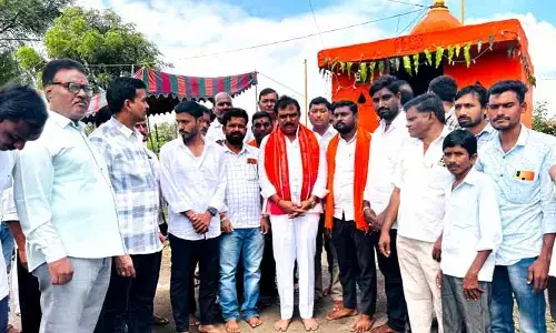 ఆలయ అభివృద్ధికి కృషి