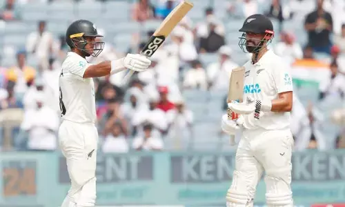IND Vs NZ: ఆచితూచి ఆడుతోన్న కివీస్ బ్యాట్స్‌మెన్లు.. టీ బ్రేక్‌ ముందు స్కోర్ ఎంతంటే?