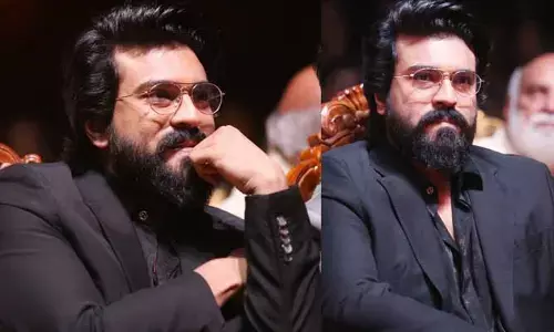 Ram Charan : కళ్లజోడు పెట్టుకుని, ఫుల్ గడ్డంతో మాస్ లుక్‌లో ఎంట్రీ ఇచ్చిన చరణ్.. ఫ్యాన్స్‌కు కిక్కుస్తోన్న పిక్స్ వైరల్