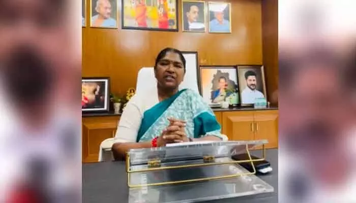 Minister Sitakka : డైట్, కాస్మోటిక్ చార్జీలు పెంచడంతో 7.65 లక్షల మంది విద్యార్థులకు లబ్ధి : మంత్రి సీతక్క Minister Sitakka : డైట్, కాస్మోటిక్ చార్జీలు పెంచడంతో 7.65 లక్షల మంది విద్యార్థులకు లబ్ధి : మంత్రి సీతక్క