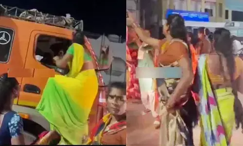 Hijras Attack: హిజ్రాల వీరంగం... ఏకంగా నడిరోడ్డుపై ఆ పని చేస్తూ హల్‌చల్