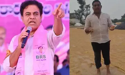KTR : కాంగ్రెస్ దళారి ప్రభుత్వం రైతులను నిండా ముంచింది : కేటీఆర్