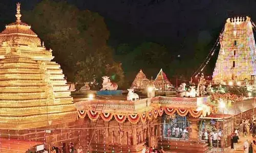 Srisailam: శ్రీశైల క్షేత్రానికి పోటెత్తిన భక్తులు.. ఆర్జిత సేవలు నిలిపివేత
