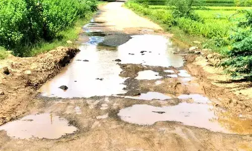 potholes : రోడ్లన్నీ గుంతలు...పూడ్చేది ఎప్పుడు...