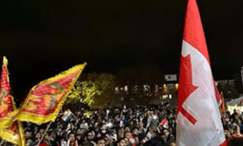 Canada: కెనడాలో హిందువుల భారీ నిరసన.. ఖలిస్థానీల దాడులపై ఆగ్రహం