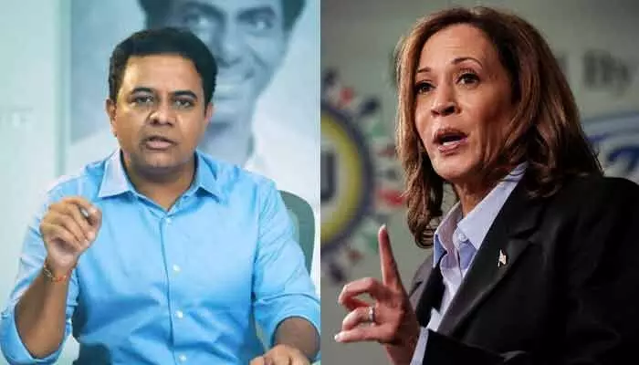 అమెరికా అధ్యక్ష ఎన్నికల్లో కమలా హారిస్ ఓటమి .. మాజీ మంత్రి కేటీఆర్పై సెటైర్లు అమెరికా అధ్యక్ష ఎన్నికల్లో కమలా హారిస్ ఓటమి .. మాజీ మంత్రి కేటీఆర్పై సెటైర్లు