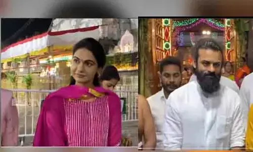 తిరుమల శ్రీవారిని దర్శించుకున్న అల్లు అర్జున్ సతీమణి స్నేహారెడ్డి..సాయిధరమ్ తేజ్