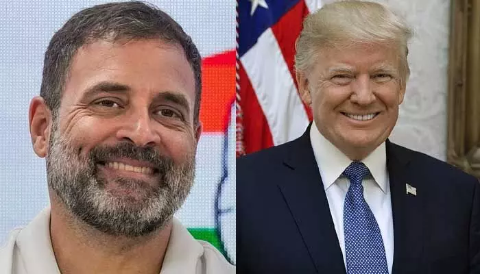Rahul Gandhi : ట్రంప్ ల్యాండ్ మార్క్ విక్టరీ.. రాహుల్ గాంధీ స్పెషల్ విషెస్ Rahul Gandhi : ట్రంప్ ల్యాండ్ మార్క్ విక్టరీ.. రాహుల్ గాంధీ స్పెషల్ విషెస్