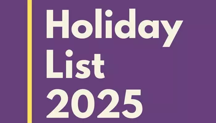 2025 Holidays: బ్రేకింగ్.. 2025 గవర్నమెంట్ హాలిడేస్ లిస్ట్ ప్రకటించిన తెలంగాణ ప్రభుత్వం 2025 Holidays: బ్రేకింగ్.. 2025 గవర్నమెంట్ హాలిడేస్ లిస్ట్ ప్రకటించిన తెలంగాణ ప్రభుత్వం