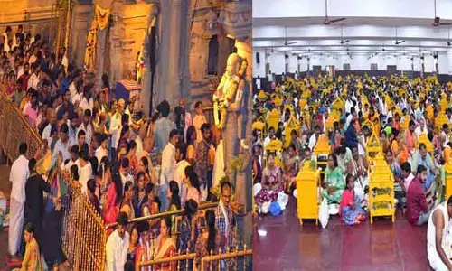 Yadagiri Gutta : యాదగిరి గుట్టకు కార్తీక శోభ..భారీగా భక్తుల రద్దీ