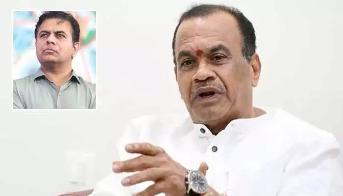 Minister Komatireddy: కేటీఆర్ను ఢిల్లీలో ఎవరూ పట్టించుకోరు.. మంత్రి కోమటిరెడ్డి హాట్ సెటైర్లు Minister Komatireddy: కేటీఆర్ను ఢిల్లీలో ఎవరూ పట్టించుకోరు.. మంత్రి కోమటిరెడ్డి హాట్ సెటైర్లు