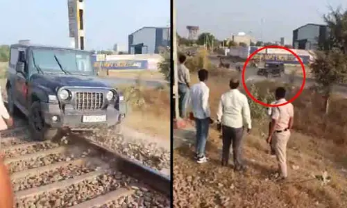Trending: రైల్వే ట్రాక్‌పై థార్‌ ఎస్‌యూవీతో స్టంట్లు.. కట్ చేస్తే నేరుగా జైలుకు