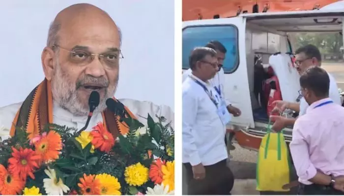Amit Shah : అమిత్షా హెలికాప్టర్ను తనిఖీ చేసిన ఈసీ అధికారులు Amit Shah : అమిత్షా హెలికాప్టర్ను తనిఖీ చేసిన ఈసీ అధికారులు