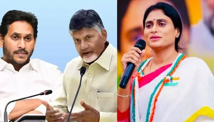 ఏపీ ప్రథమ స్థానం.. ఇది మన రాష్ట్ర దుస్థితి: చంద్రబాబు, జగన్పై వైఎస్ షర్మిల ఫైర్ ఏపీ ప్రథమ స్థానం.. ఇది మన రాష్ట్ర దుస్థితి: చంద్రబాబు, జగన్పై వైఎస్ షర్మిల ఫైర్