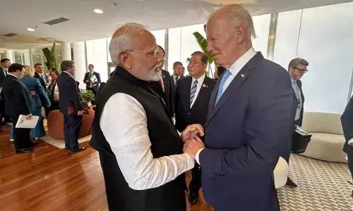 PM Modi: యూఎస్ ప్రెసిడెంట్ బైడెన్‌ను కలిసిన ప్రధాని మోడీ