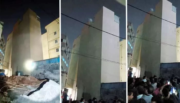 HYD: సిద్ధిఖ్నగర్లో భవనం ఒరగడానికి కారణమిదే! HYD: సిద్ధిఖ్నగర్లో భవనం ఒరగడానికి కారణమిదే!