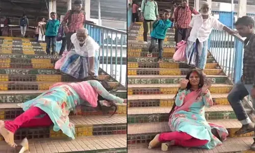 Viral: వైరల్ అవ్వడం కోసం వెర్రి చేష్టలు.. దుమ్మెత్తిపోస్తున్న నెటిజన్లు