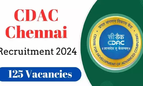 C-DAC Recruitment: చెన్నైలోని సీడాక్ లో ఉద్యోగ అవకాశాలు.. పోస్టులు, అర్హత తదితర వివరాలివే..!