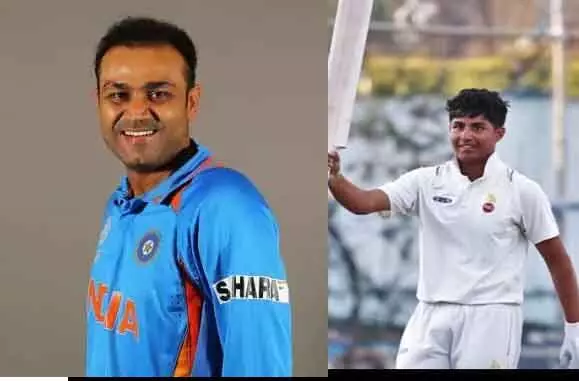Sehwags son : వీరేంద్ర సెహ్వాగ్ కొడుకు డబుల్ సెంచరీ Sehwags son : వీరేంద్ర సెహ్వాగ్ కొడుకు డబుల్ సెంచరీ