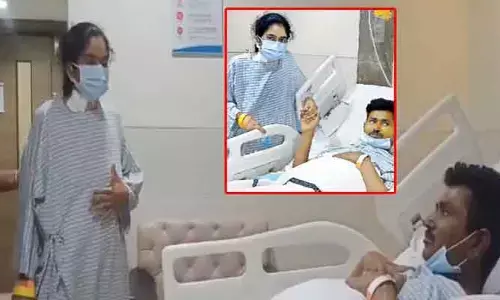 నిజమైన అర్థాంగి.. భర్తకు ప్రాణం పంచిన భార్య