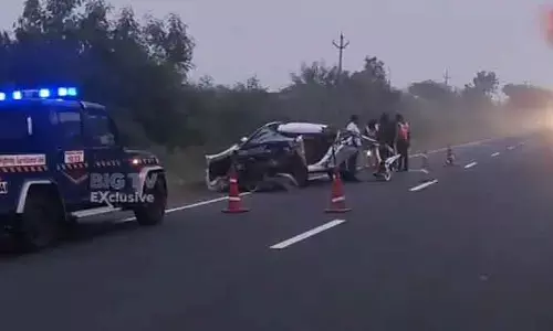 Road Accident: బెస్తవారి పేట వద్ద రోడ్డు ప్రమాదం.. ఒకరు మృతి, ముగ్గురికి గాయాలు