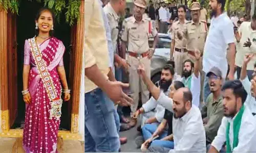 Malakpet: మలక్ పేట పోలీస్ స్టేషన్ వద్ద హైటెన్షన్
